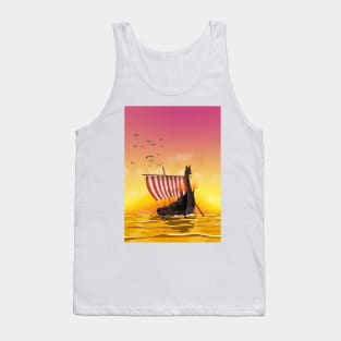 Viking Long Boat Tank Top